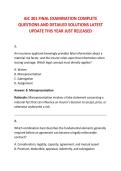 AIC 301 FINAL EXAMINATION COMPLETE &NewLine;QUESTIONS AND DETAILED SOLUTIONS LATEST &NewLine;UPDATE THIS YEAR JUST RELEASED 