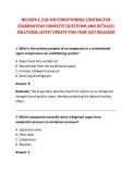 NEVADA C-21B AIR-CONDITIONING CONTRACTOR &NewLine;EXAMINATION COMPLETE QUESTIONS AND DETAILED &NewLine;SOLUTIONS LATEST UPDATE THIS YEAR JUST RELEASED