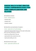 SHADOW HEALTH PATIENT SEBASTIAN&NewLine;STAVROS ACTUAL TEST PAPER COMPLETE&NewLine;QUESTIONS AND ANSWERS FULL&NewLine;SOLUTION&NewLine;