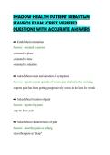SHADOW HEALTH PATIENT SEBASTIAN&NewLine;STAVROS EXAM SCRIPT VERIFIED&NewLine;QUESTIONS WITH ACCURATE ANSWERS&NewLine;