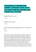 SHADOWHEALTH CONVERSATION&NewLine;CONCEPT LAB RACHEL ADLER ACTUAL&NewLine;TEST PAPER COMPLETE QUESTIONS AND&NewLine;ANSWERS FULL SOLUTION&NewLine;