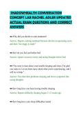 SHADOWHEALTH CONVERSATION&NewLine;CONCEPT LAB RACHEL ADLER UPDATED&NewLine;ACTUAL EXAM QUESTIONS AND CORRECT&NewLine;ANSWERS&NewLine;