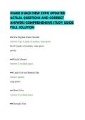 SHAKE SHACK NEW EXPO UPDATED&NewLine;ACTUAL QUESTIONS AND CORRECT&NewLine;ANSWERS COMPREHENSIVE STUDY GUIDE&NewLine;FULL SOLUTION&NewLine;