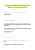 NASCLA BUSINESS LAW AND MANAGMENT EXAM SC &vert; COMPLETE QUESTIONS AND ANSWER &vert; 2026 LATEST UPDATED