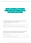CPCU 540 FINAL PRACTICE QUESTIONS WITH CORRECT ANSWERS