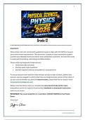 Gr 12 Physical Sciences Prelim P1 2026 Summarised by Juffrou Ansie