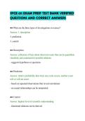SPCE 611 EXAM PREP TEST BANK VERIFIED&NewLine;QUESTIONS AND CORRECT ANSWERS&NewLine;