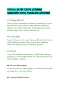 SPCE 611 EXAM SCRIPT VERIFIED&NewLine;QUESTIONS WITH ACCURATE ANSWERS&NewLine;