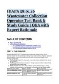 2026&sol;2027 &lpar;IDAPA&rpar; Idaho 58&period;01&period;16 Wastewater Collection Operator Test Bank & Study Guide &vert; Q&A with Expert Rationale