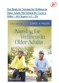 Test Bank for Nursing for Wellness in Older Adults 9th Edition By Carol A&period; Miller &vert; All Chapter's &lpar;1 - 29&rpar; &vert; Ace your exam on your first attempt&excl;&excl;&excl;