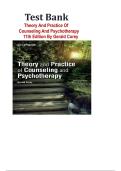 TEST BANK Theory and Practice of Counseling and Psychotherapy 11th Edition by Gerald Corey &vert;&vert;LATEST EDITION