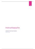 Samenvatting Instructiepsychologie &vert; Leren &vert; KU Leuven &vert; 2025&sol;26