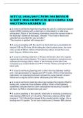 ACTUAL 2026&sol;2027&colon; NURS 303 REVIEW&NewLine;SCRIPT 2026 COMPLETE QUESTIONS AND&NewLine;SOLUTIONS GRADED A&plus;