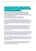 ACTUAL 2026&sol;2027&colon; NURS 303 TEST&NewLine;PAPER 2026 FULL QUESTIONS WITH&NewLine;SOLUTIONS GRADED A&plus;
