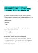 ACTUAL 2026&sol;2027&colon; NURS 306&NewLine;COMPREHENSIVE TEST 2026 FULL&NewLine;ANSWERS REVIEW GRADED A&plus;