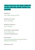 TCDHA HISTOLOGY TEST BANK COMPLETE&NewLine;SOLVED QUESTIONS EXPERT REVIEW FULL&NewLine;SOLUTION&NewLine;