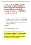 AZ ROC &ndash; C-7 Low Voltage Systems &NewLine;Contractor Exam Practice Questions &NewLine;And Correct Answers &lpar;Verified &NewLine;Answers&rpar; Plus Rationale 2027 Q&A&vert; &NewLine;Instant Download Pdf&period;