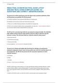NR602 FINAL EXAM&sol;NR 602 FINAL EXAM LATEST &NewLine;2026&sol;2027 REAL EXAM &lpar;COMPLETE EXAM&rpar; 150 &NewLine;QUESTIONS AND CORRECT ANSWERS&vert;AGRADE