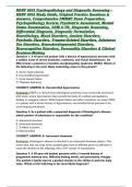 Walden University NRNP 6635 Psychopathology and Diagnostic Reasoning &ndash; NRNP 6635 Study Guide&comma; Original Practice Questions & Answers&comma; Comprehensive PMHNP Exam Preparation&comma; Psychopathology Review&comma; Psychiatric Assessment&comma; Mental Status Examination&comma; DSM-5-TR&comma;