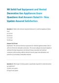 MI Solid Fuel Equipment and Vented Decorative Gas Appliances Exam Questions And Answers Rated A&plus; New Update Assured Satisfaction