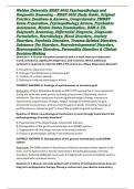 Walden University NRNP 6635 Psychopathology and Diagnostic Reasoning &ndash; NRNP 6635 Study Guide&comma; Original Practice Questions & Answers&comma; Comprehensive PMHNP Exam Preparation&comma; Psychopathology Review&comma; Psychiatric Assessment&comma; Mental Status Examination&comma; DSM-5-TR&comma;