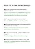TFM 08 TEST 55 EXAM REVIEW STUDY NOTES