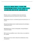 ACTUAL 2026&sol;2027&colon; NURS 306&NewLine;COMPREHENSIVE TEST 2026 FULL&NewLine;ANSWERS REVIEW GRADED A&plus;