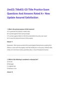 &lpar;InsCO&lowbar;Title83&rpar; CO Title Practice Exam Questions And Answers Rated A&plus; New Update Assured Satisfaction