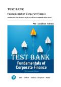 Test Bank &mdash; Fundamentals of Corporate Finance&comma; 5th Canadian Edition &lpar;Berk&comma; DeMarzo&comma; Harford&comma; Stangeland & Marosi&comma; 2025&rpar; &vert; All Chapters 1-25 Covered&NewLine;