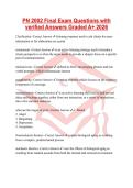 PN 2002 Final Exam Questions with verified Answers Graded A&plus; 2026