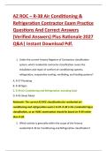 AZ ROC &ndash; R-38 Air Conditioning & &NewLine;Refrigeration Contractor Exam Practice &NewLine;Questions And Correct Answers &NewLine;&lpar;Verified Answers&rpar; Plus Rationale 2027 &NewLine;Q&A&vert; Instant Download Pdf&period;
