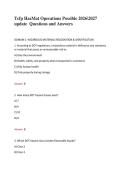 Tcfp HazMat Operations Possible 20262027 &NewLine;update  Questions and Answers 