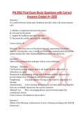 PN 2002 Final Exam Study Questions with Correct Answers Graded A&plus; 2026