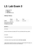BIOD 171 Lab Exam 3 &ndash; Complete Lab Exam Questions & Answers Study Guide