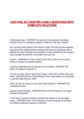 UVIC PHIL 201 CHAPTER 4 AND 5 QUESTIONS WITH COMPLETE SOLUTIONS