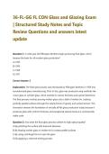 36-FL-GG FL CON Glass and Glazing Exam &vert; Structured Study Notes and Topic Review Questions and answers latest update