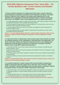 WGU D094 Objective Assessment Final  Exam 2025 &ndash; 100&NewLine;Verified Questions with  Correct Answers and Detailed&NewLine;Rationale