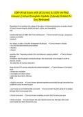 EDFN Final Exam with all Correct & 100&percnt; Verified Answers &vert;Actual Complete Update &vert;Already Graded A&plus; &lpar;Just Released&rpar;