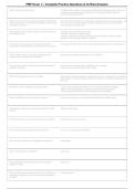 PMP Exam 1 &vert; Project Management Professional Practice Questions & Verified Answers 2026-2027