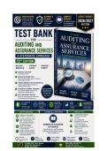 Test Bank Auditing and Assurance Services A Systematic Approach 12th Edition by William F&period; Messier Jr&period;&comma; Steven M&period; Glover&comma; Douglas F&period; Prawitt&period;pdf&NewLine;&NewLine;