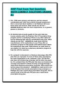 AHIP Final Exam Test Questions WOTH CORRECT SOLUTIONS GRADED A&plus;&sol;JUST RELEASED &excl;&excl;&excl;
