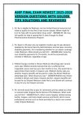 AHIP Medicare Certification EXAMS WITH CORRECT SOLUTIONS&sol;EXAM PRACTICE TEST &sol;FINAL EXAM