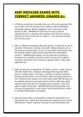 AHIP MEDICARE EXAMS WITH CORRECT ANSWERS