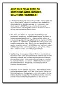 AHIP 2025 FINAL EXAM 50 QUESTIONS WITH CORRECT SOLUTIONS&sol;GRADED A&equals; &sol;JUST RELEASED &sol;UPDATED EXAMS 2026