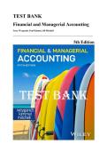 Test Bank &mdash; Financial and Managerial Accounting&comma; 5th Edition &lpar;Weygandt&comma; Kimmel & Mitchell&comma; 2025&rpar; &vert; All Chapters 1-25 Covered&NewLine;
