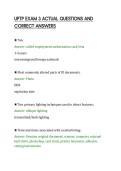 UPTP EXAM 3 ACTUAL QUESTIONS AND&NewLine;CORRECT ANSWERS&NewLine;