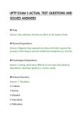 UPTP EXAM 3 ACTUAL TEST QUESTIONS AND&NewLine;SOLVED ANSWERS