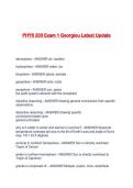 PHYS 203 Exam 1 Georgiou Latest Update
