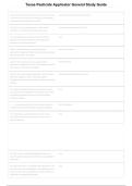 Texas Pesticide Applicator General Study Guide &vert; General Standards Exam Prep&comma; Practice Questions & Licensing Review 2026-2027