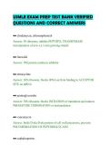 USMLE EXAM PREP TEST BANK VERIFIED&NewLine;QUESTIONS AND CORRECT ANSWERS&NewLine;